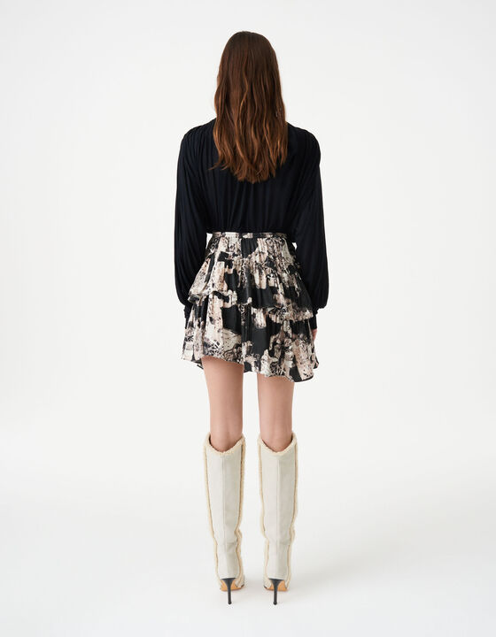 RUFFLED MINI-SKIRT