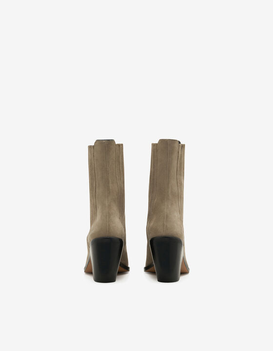 BOTTINES EN CUIR SU&Egrave;DE