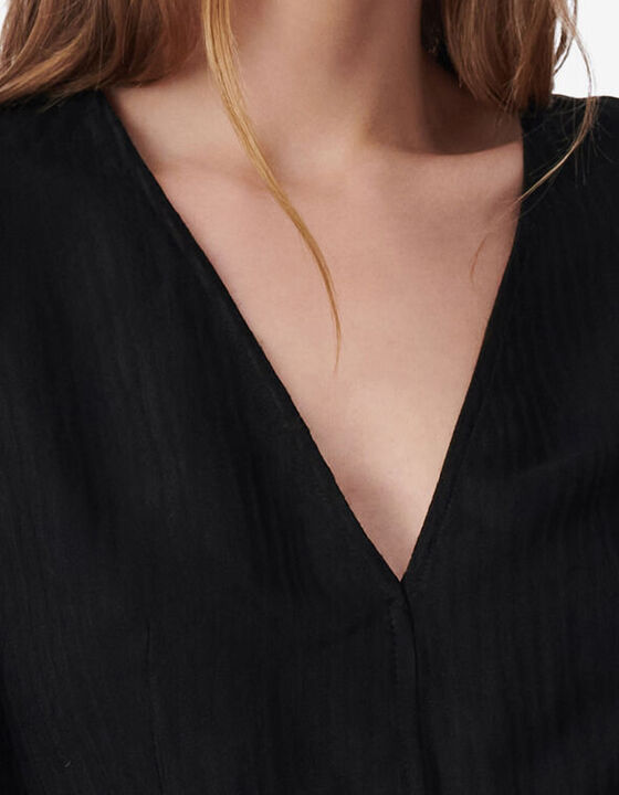 ROBE JACQUARD RAY&Eacute; COL V