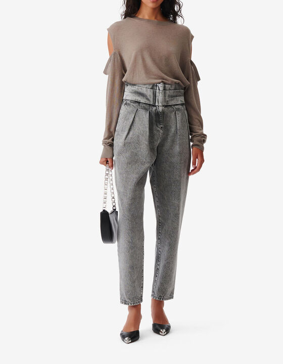 FADED CARROT CUT JEANS