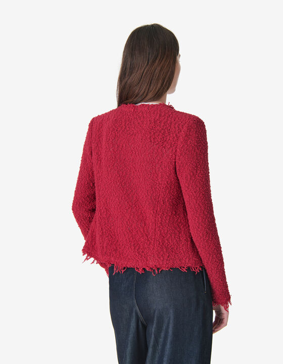 VESTE EN TWEED TEXTUR&Eacute;