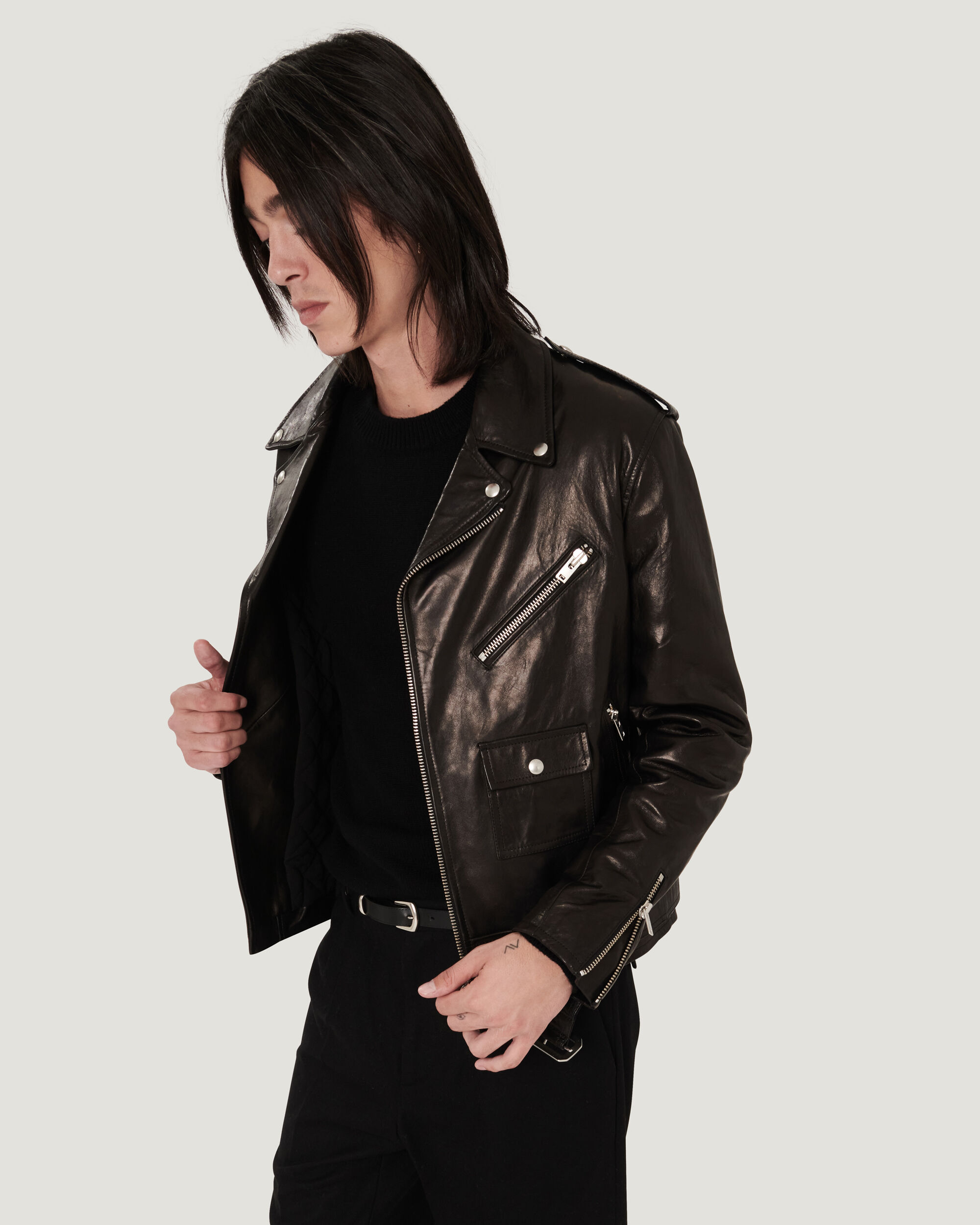 iro black leather jacket