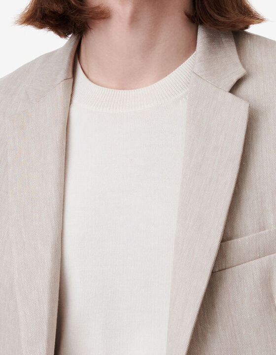 LINEN-BLEND SUIT JACKET