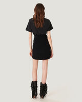 SERTA DRAPED COTTON MINI SKIRT image number null