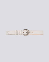 PITA CLASSIC SILVER BUCKLE SUEDE BELT  image number null