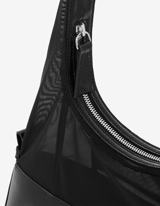 MINI DUAL-MATERIAL HOBO BAG