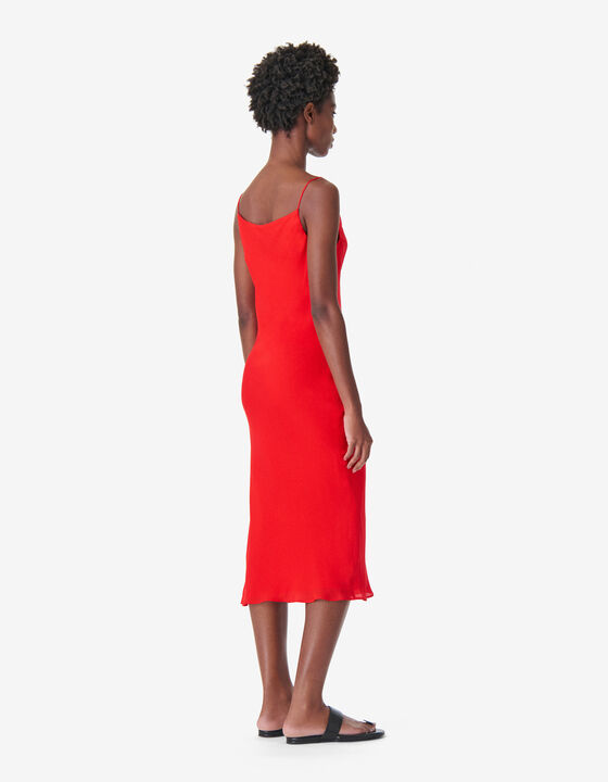 SILK MIDI DRESS