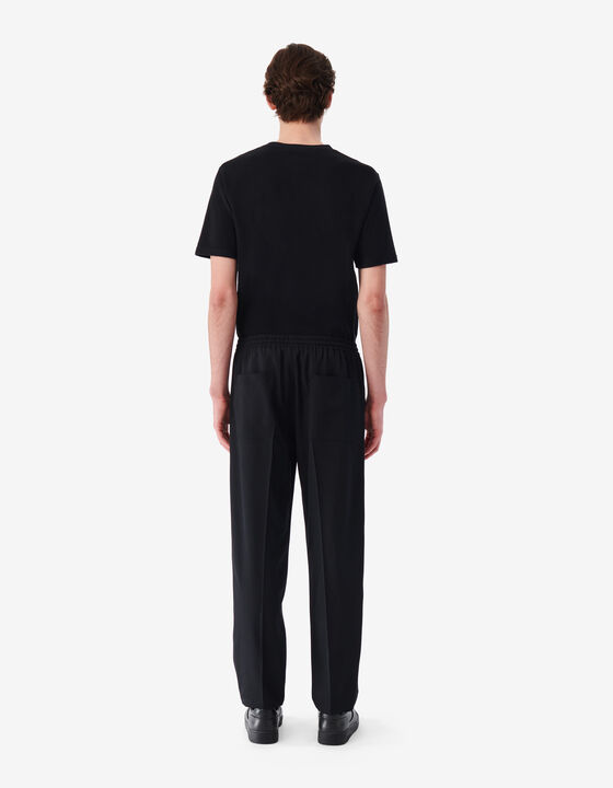 STRAIGHT-CUT WOOL PANTS