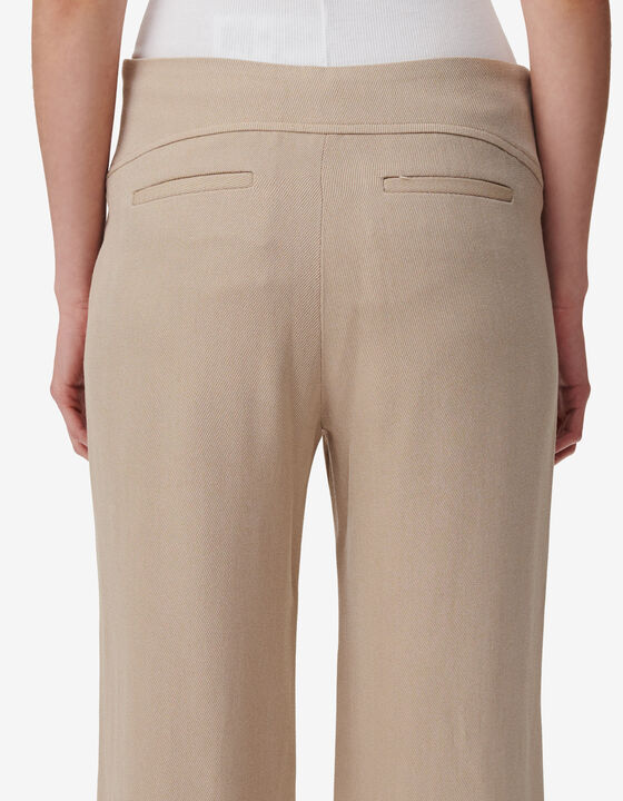 FLARED LOW-RISE PANTS