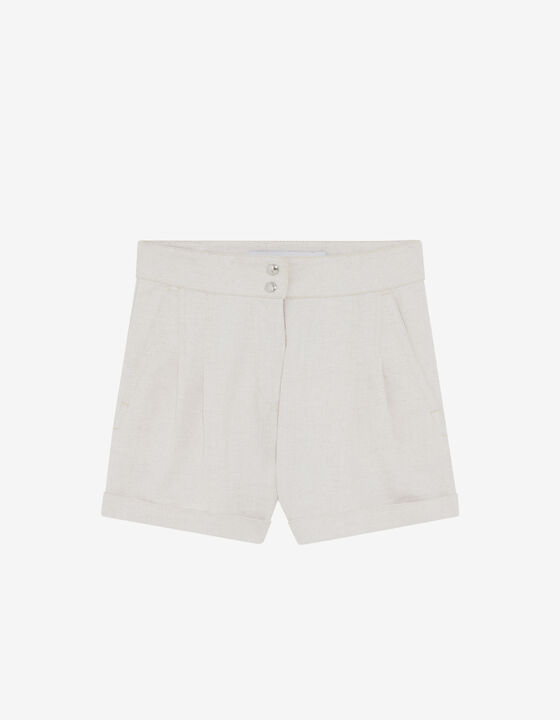 CANVA HIGH-WAISTED DENIM SHORTS
