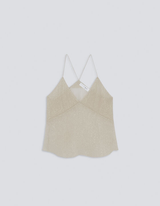 LEWYN GOLD LUREX CAMISOLE