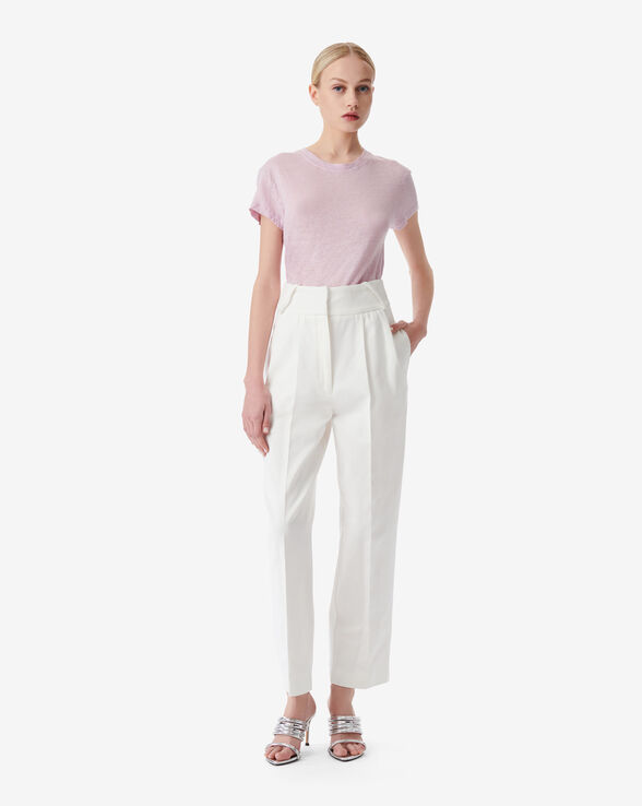 T-SHIRT COL ROND EN LIN THIRD