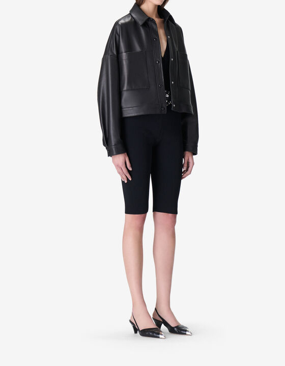 OVERSIZED LEATHER SHIRT