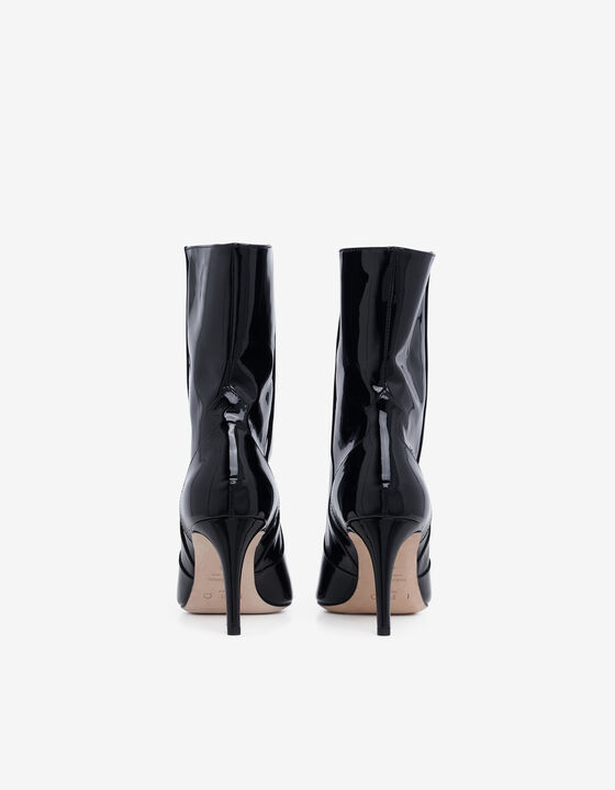 PATENT LEATHER ANKLE BOOTS