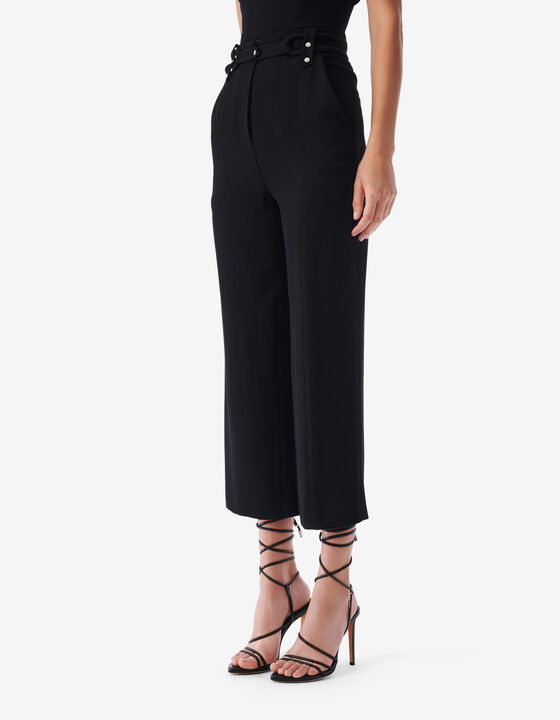 HIGH-WAISTED STRAIGHT-LEG PANTS