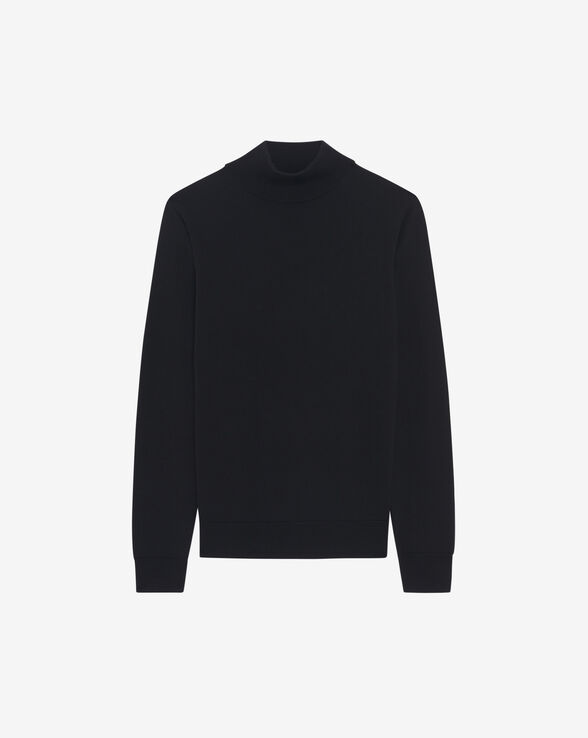 MANOLO WOOL STAND-UP COLLAR SWEATER