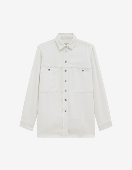 DENIM-EFFECT SHIRT