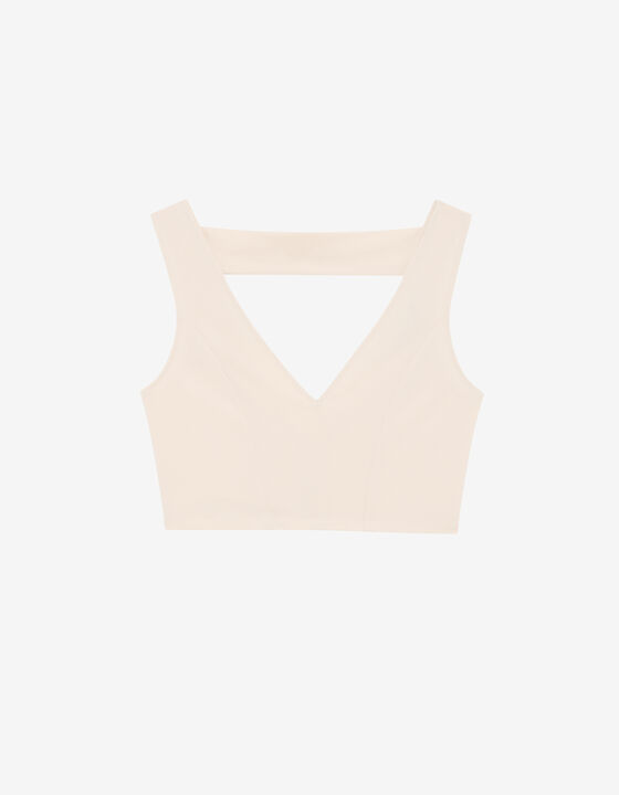 SHORT V-NECK TOP