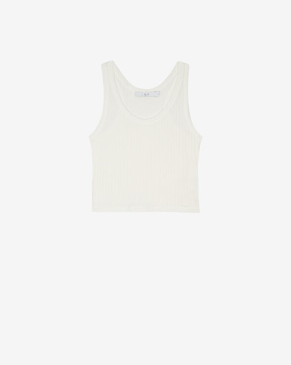 EMMA CROPPED RIBBED TANK TOP
