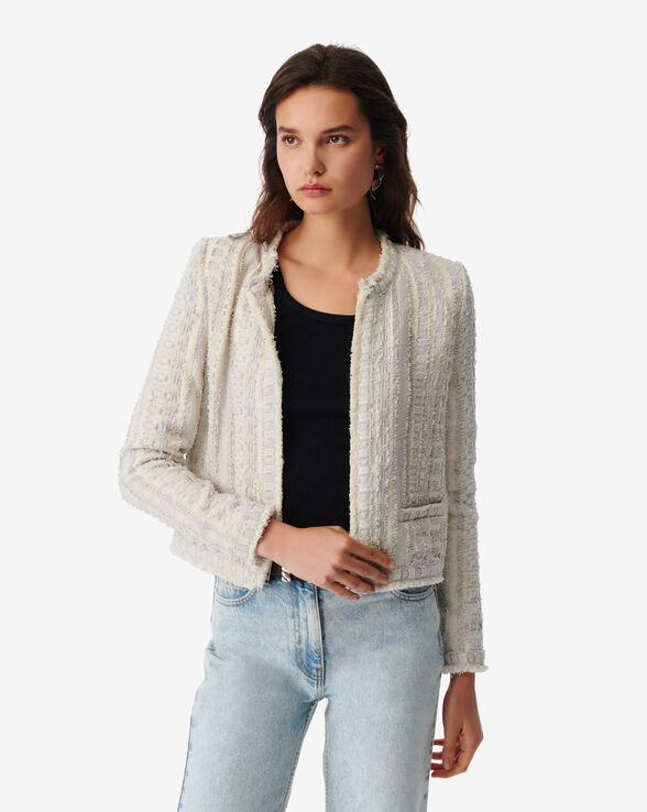 SORAYAN ROUND-NECK TWEED JACKET