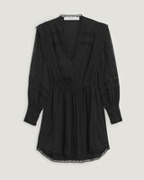 CASSIE LONG SLEEVE V NECK MINI DRESS  image number null