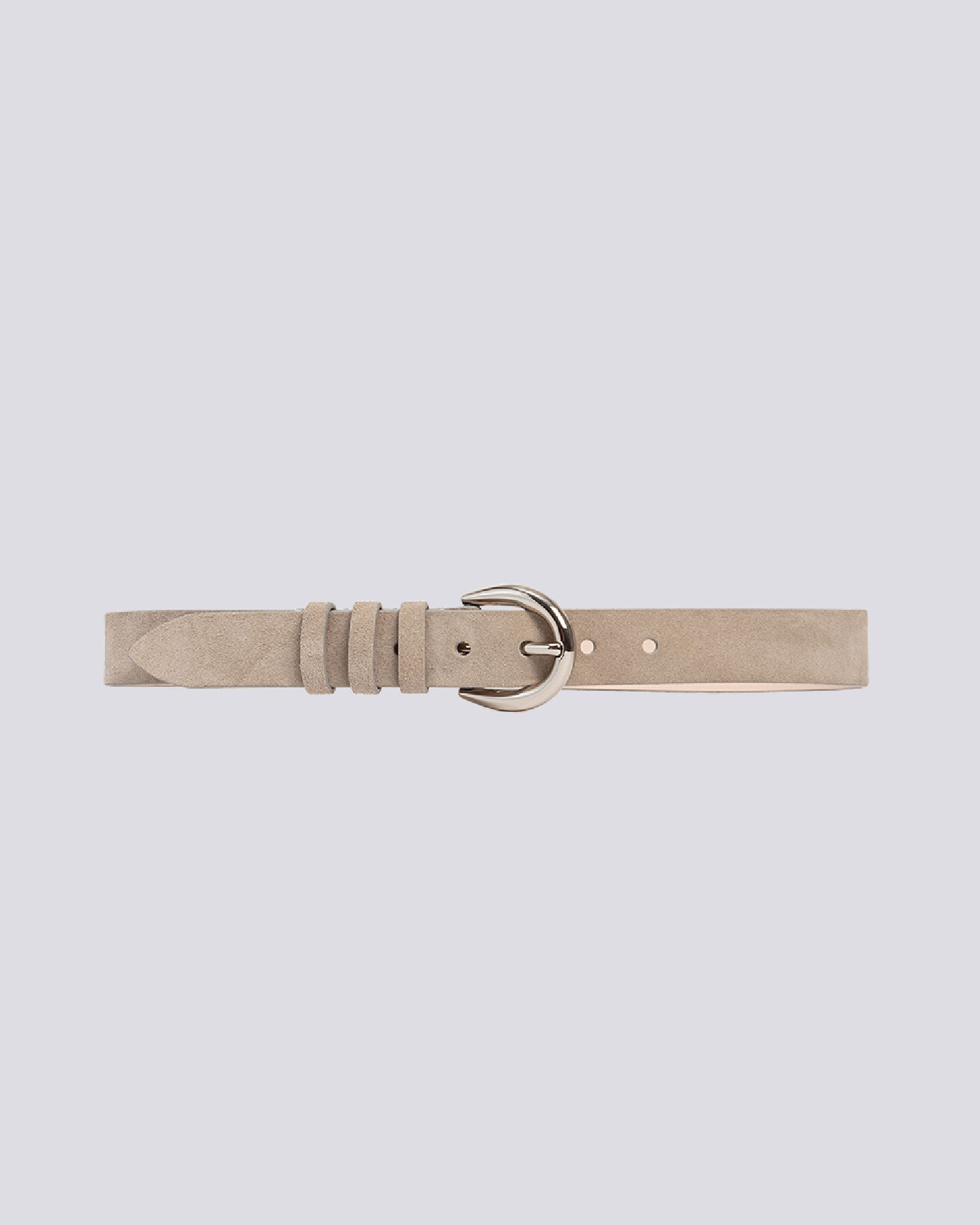 ceinture beige daim