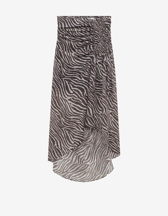 PRINT MIDI SKIRT