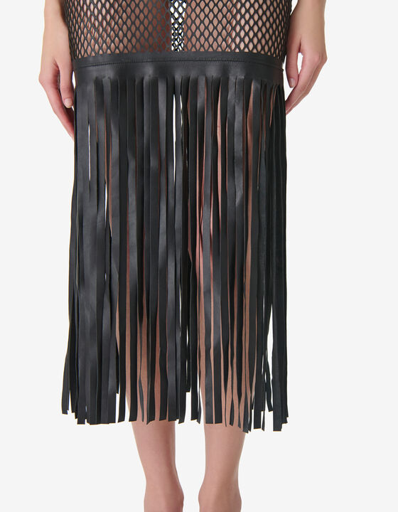 ROBE R&Eacute;SILLE EN CUIR