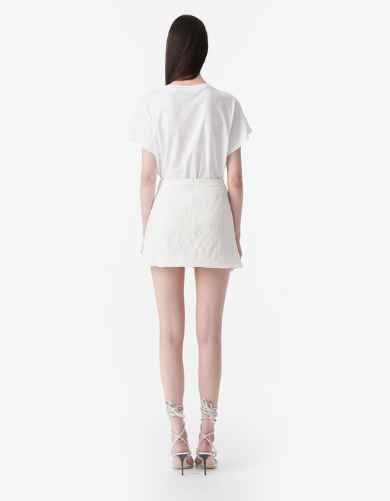 ASYMMETRICAL TEXTURED SKIRT