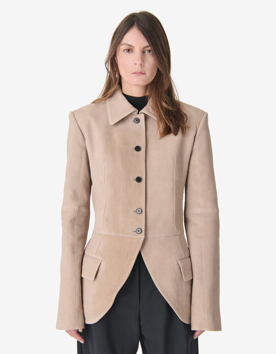 NUBUCK TAILORED JACKET