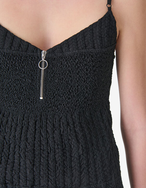 TEXTURED LONG DRESS