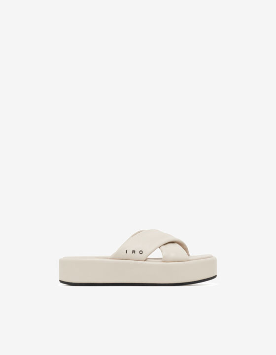 LEATHER PLATFORM MULES