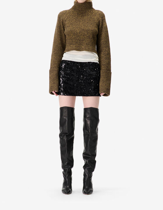 JUPE COURTE &Agrave; SEQUINS