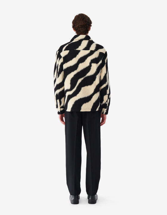 ZEBRA-PATTERNED OVERSHIRT