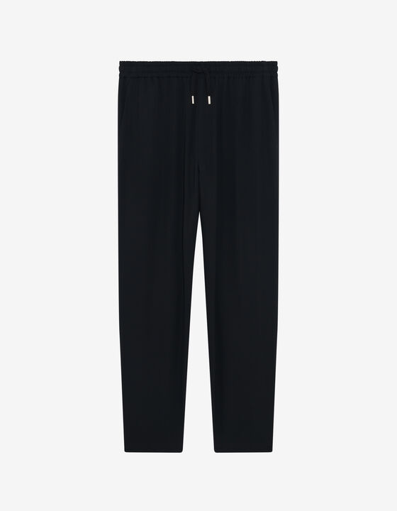 STRAIGHT-CUT WOOL PANTS