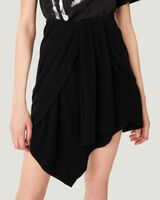 SERTA DRAPED COTTON MINI SKIRT image number null