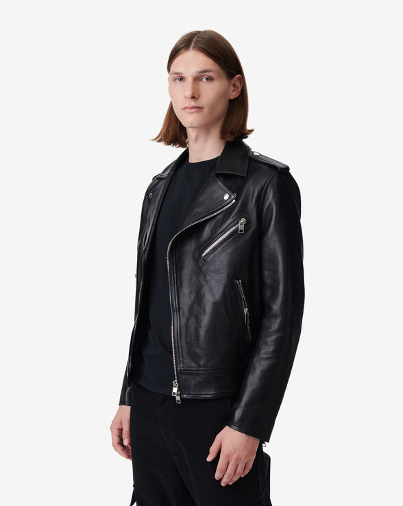 VESTE BIKER EN CUIR OPERA