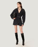 DARSON KNEE HIGH PATCHWORK LEATHER BOOTS image number null