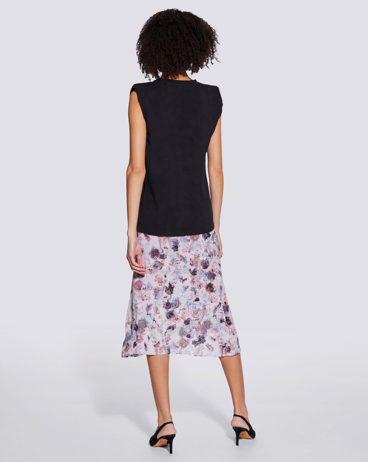 LOUD SHOULDER PAD COTTON TANK TOP image number null