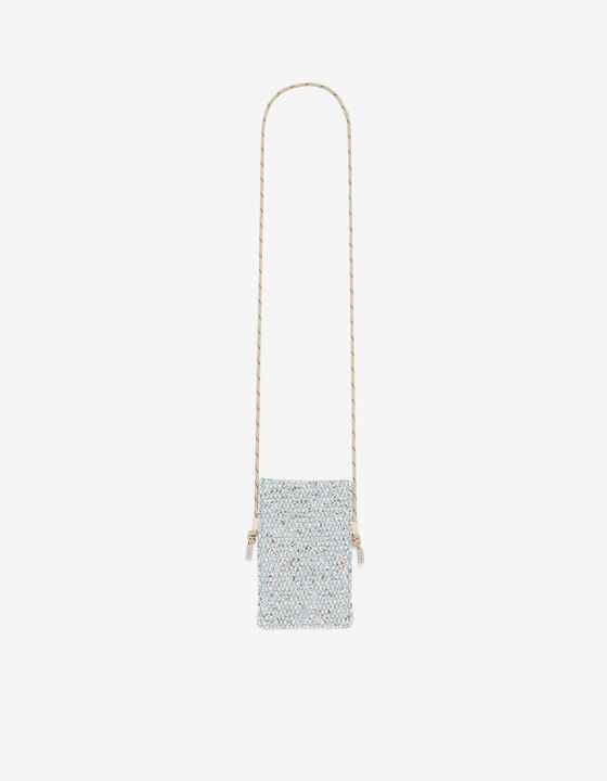 RAFFIA PHONE POUCH