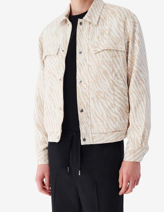 ZEBRA-PATTERNED JACKET