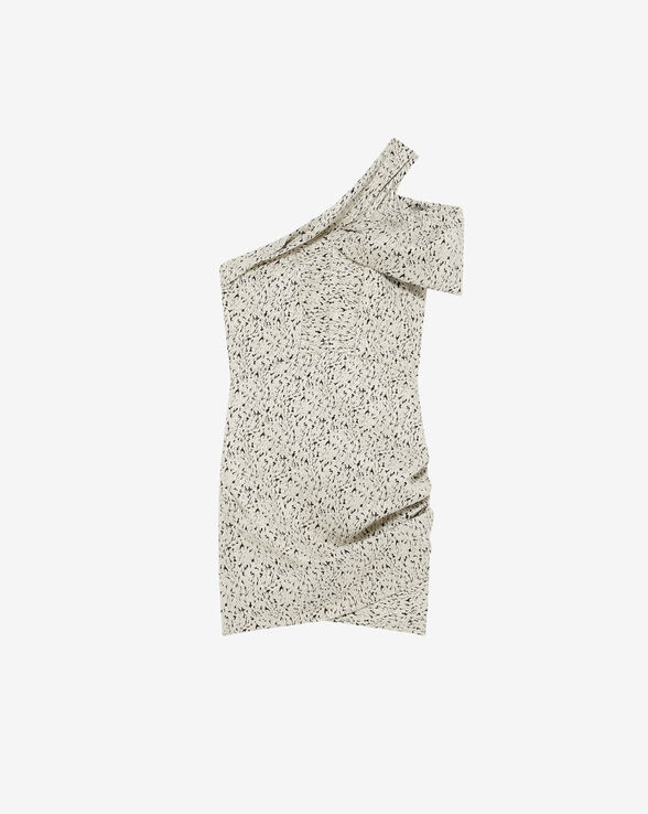 OPHELY ASYMMETRICAL JAQUARD DRESS