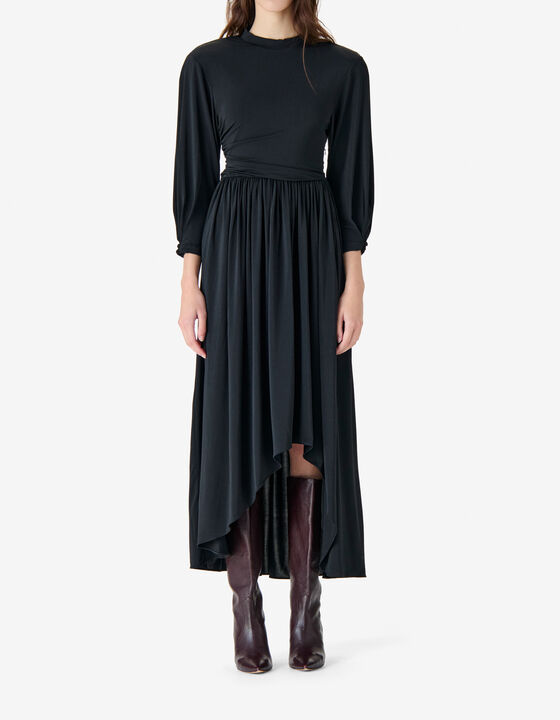 LONG DRAPED DRESS