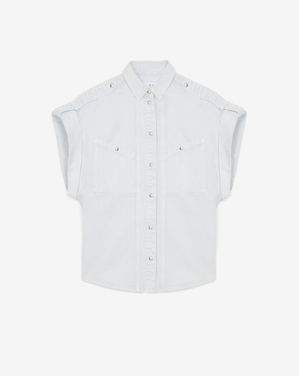 AZALI OVERSIZED DENIM SHIRT