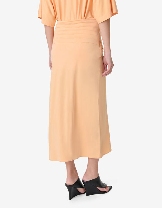 JUPE MIDI DRAP&Eacute;E