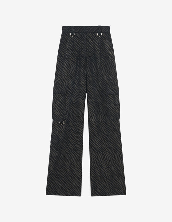 PANTALON CARGO MOTIF ZÈBRE
