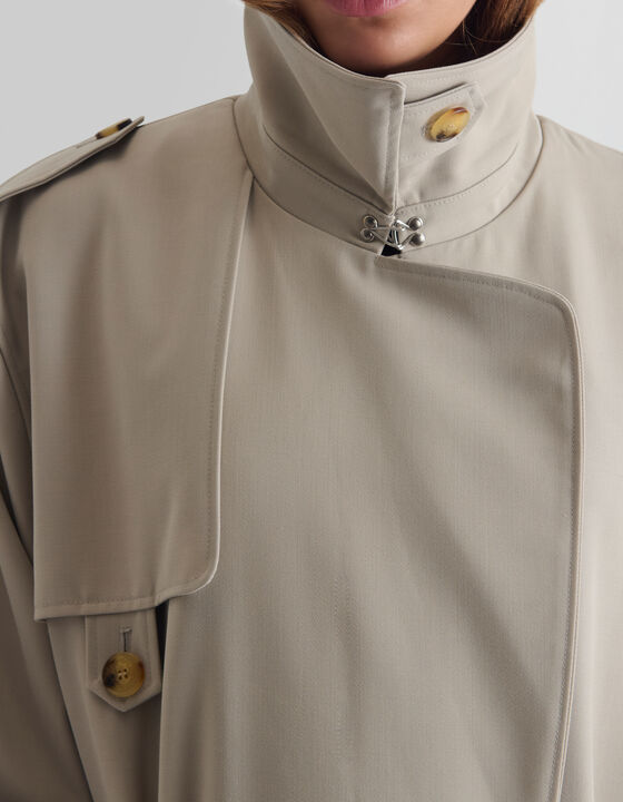 LONG BELTED TRENCH COAT