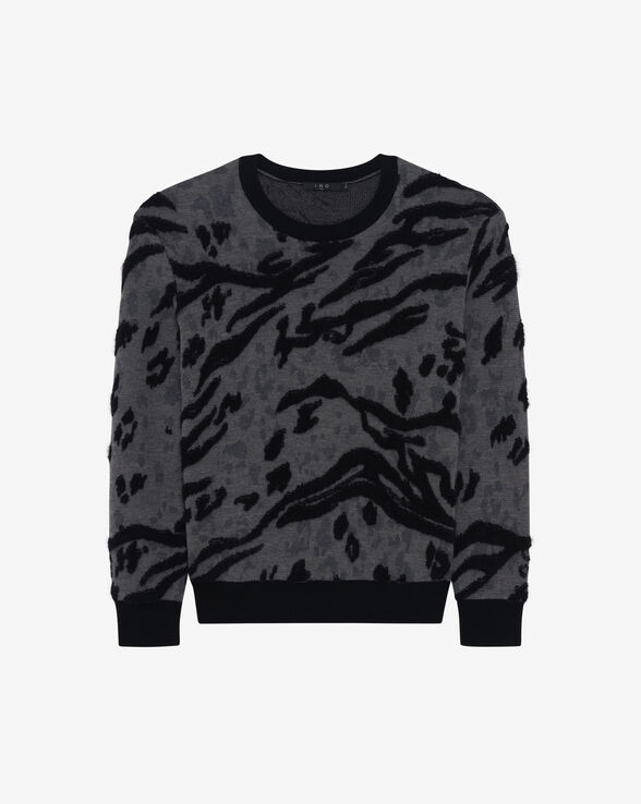 PULES PATTERNED ROUND-NECK SWEATER