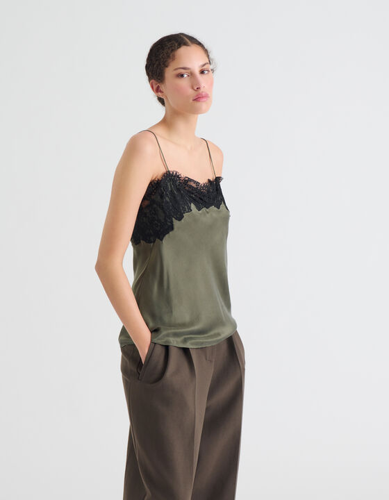 SILK AND LACE CAMISOLE