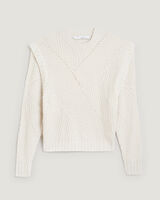 ACIA LONG SLEEVE CREWNECK KNIT SWEATER  image number null